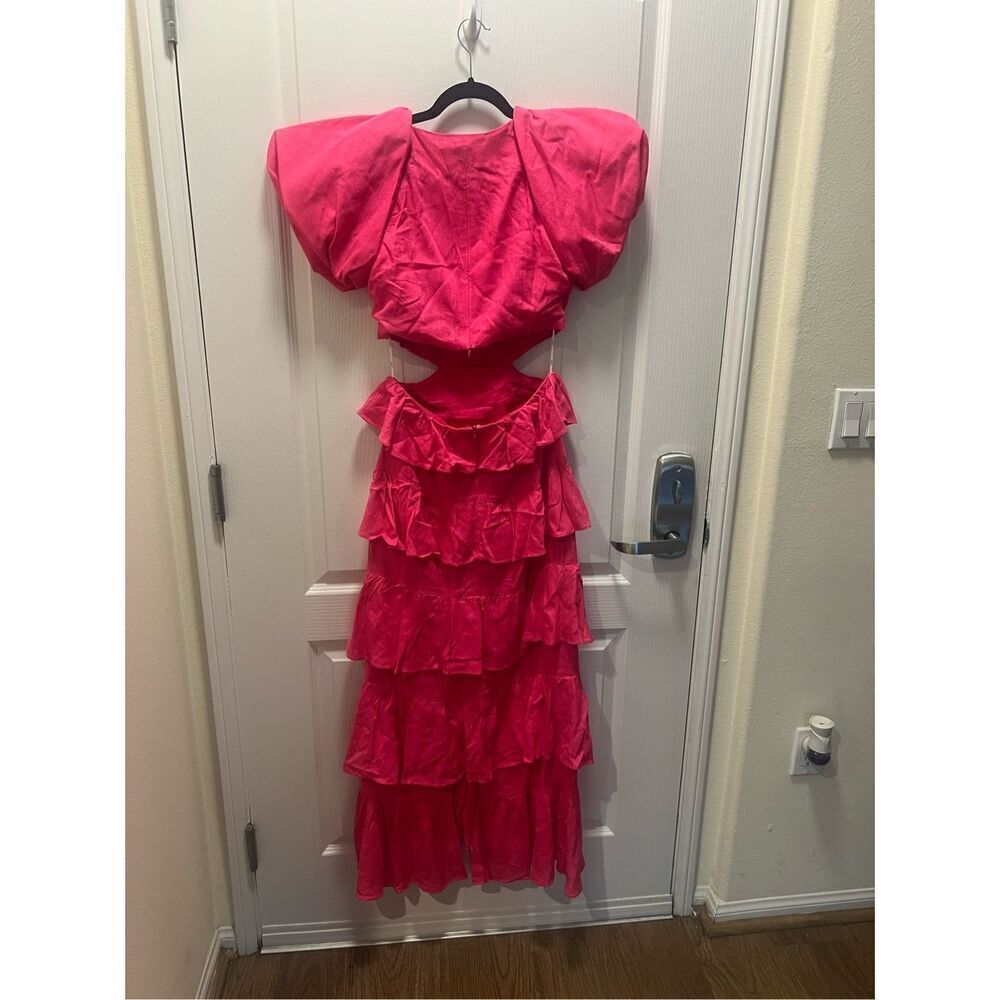 ELLIATT RIVIERA DRESS Vacation Maxi Dress Gown in Fuchsia pink size S NWT $394 - Picture 6 of 8